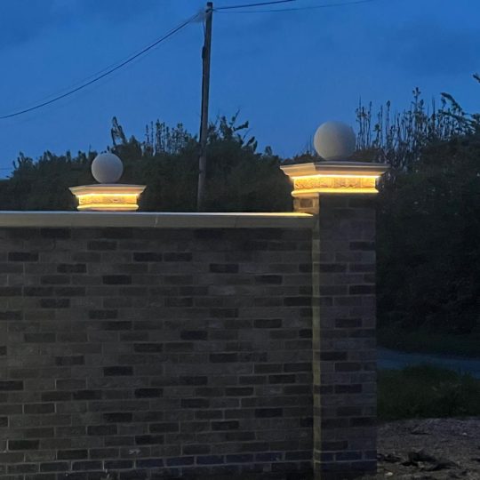 Capped wall